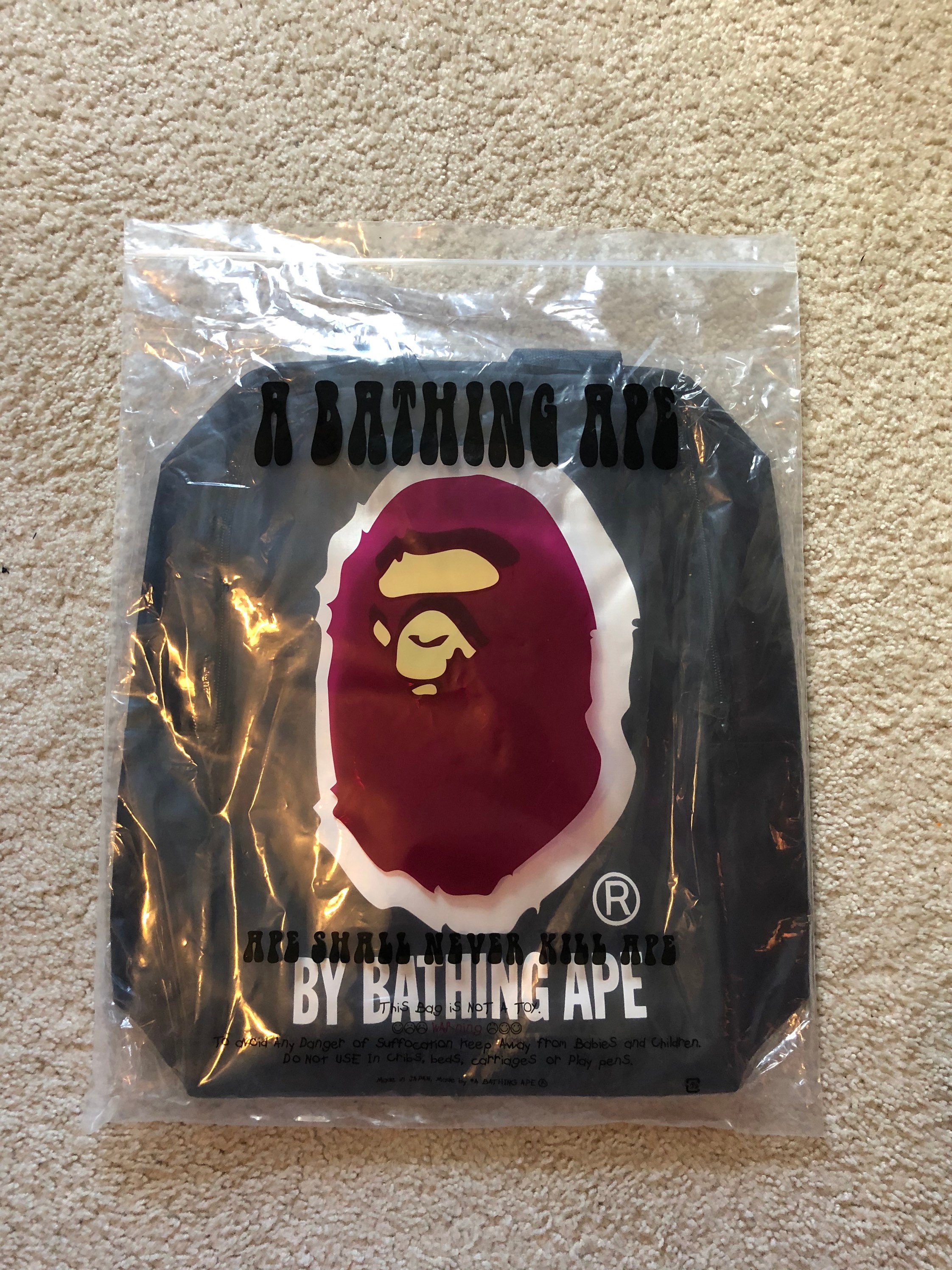 bape backpack black