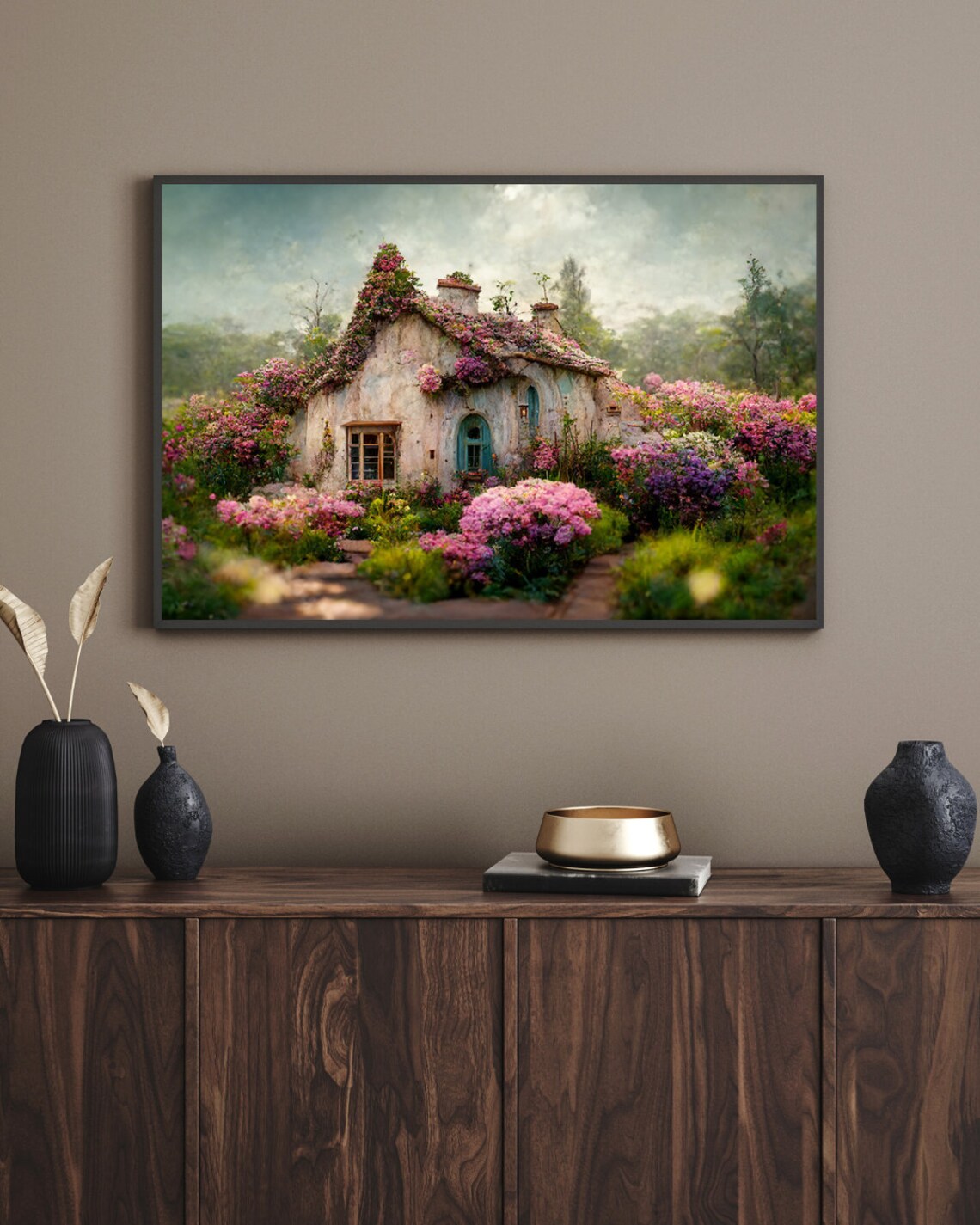 Garden Cottage Cozy Home Decor Wall ART Beautiful Cottage - Etsy