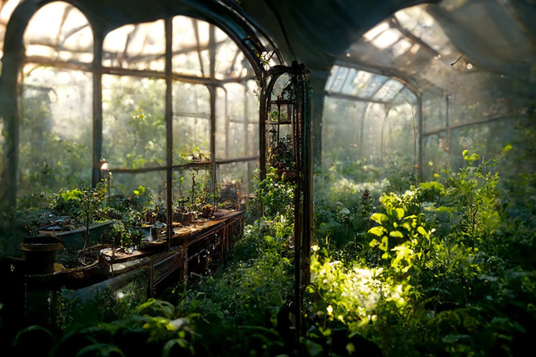 Greenhouse BUNDLE, Wrought Iron Garden Greenhouse, Instant Download, Garden Wall Art, Use