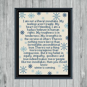 Winter Is Coming Cross Stitch Pattern image 4