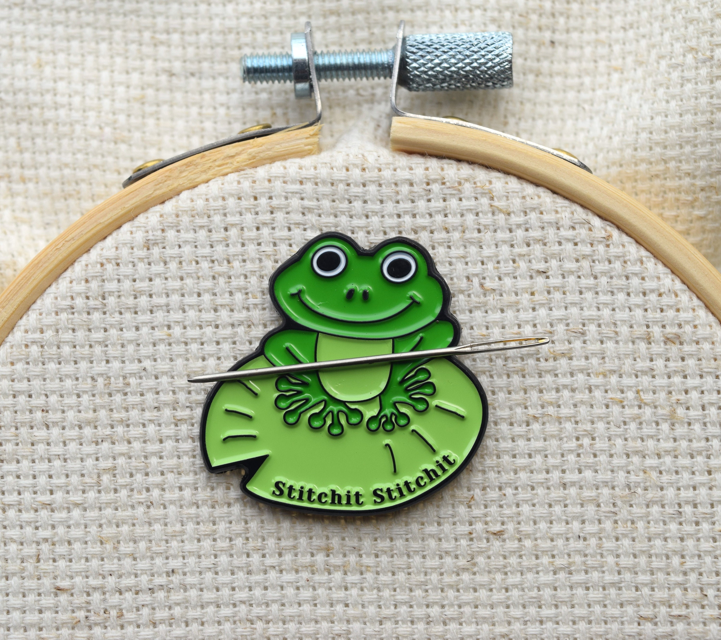Witch Needle Minder Magnetic for Cross Stitch, Embroidery, or Witch  Decorative Magnet Wizard Needle Minder Frog Needle Minder 