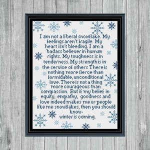 Winter Is Coming Cross Stitch Pattern image 1
