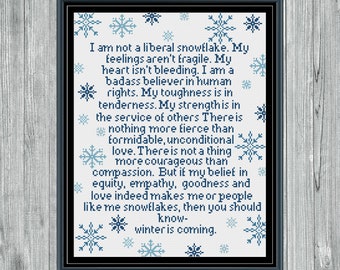 Winter Is Coming Cross Stitch Pattern