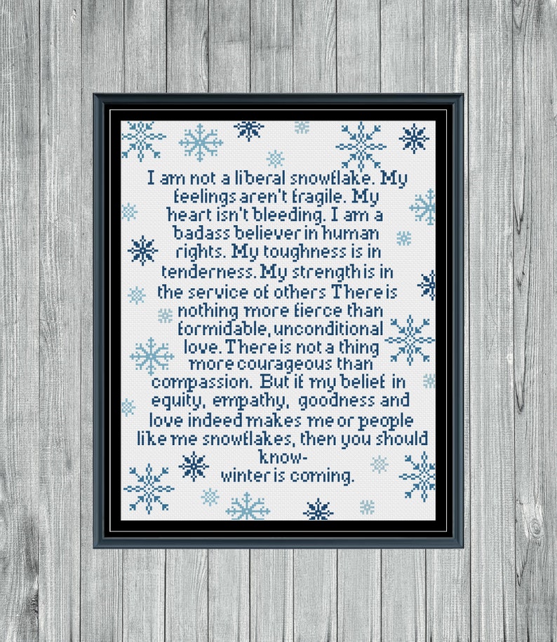 Winter Is Coming Cross Stitch Pattern image 1