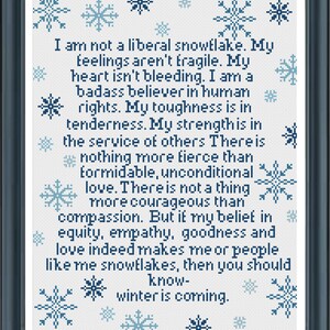 Winter Is Coming Cross Stitch Pattern image 2