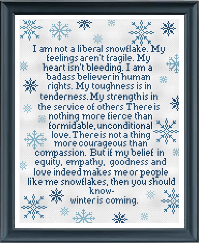 Winter Is Coming Cross Stitch Pattern image 2