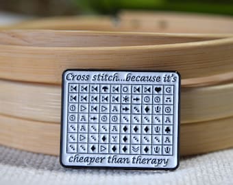 Cross Stitch is Cheaper Than Therapy Needle Minder