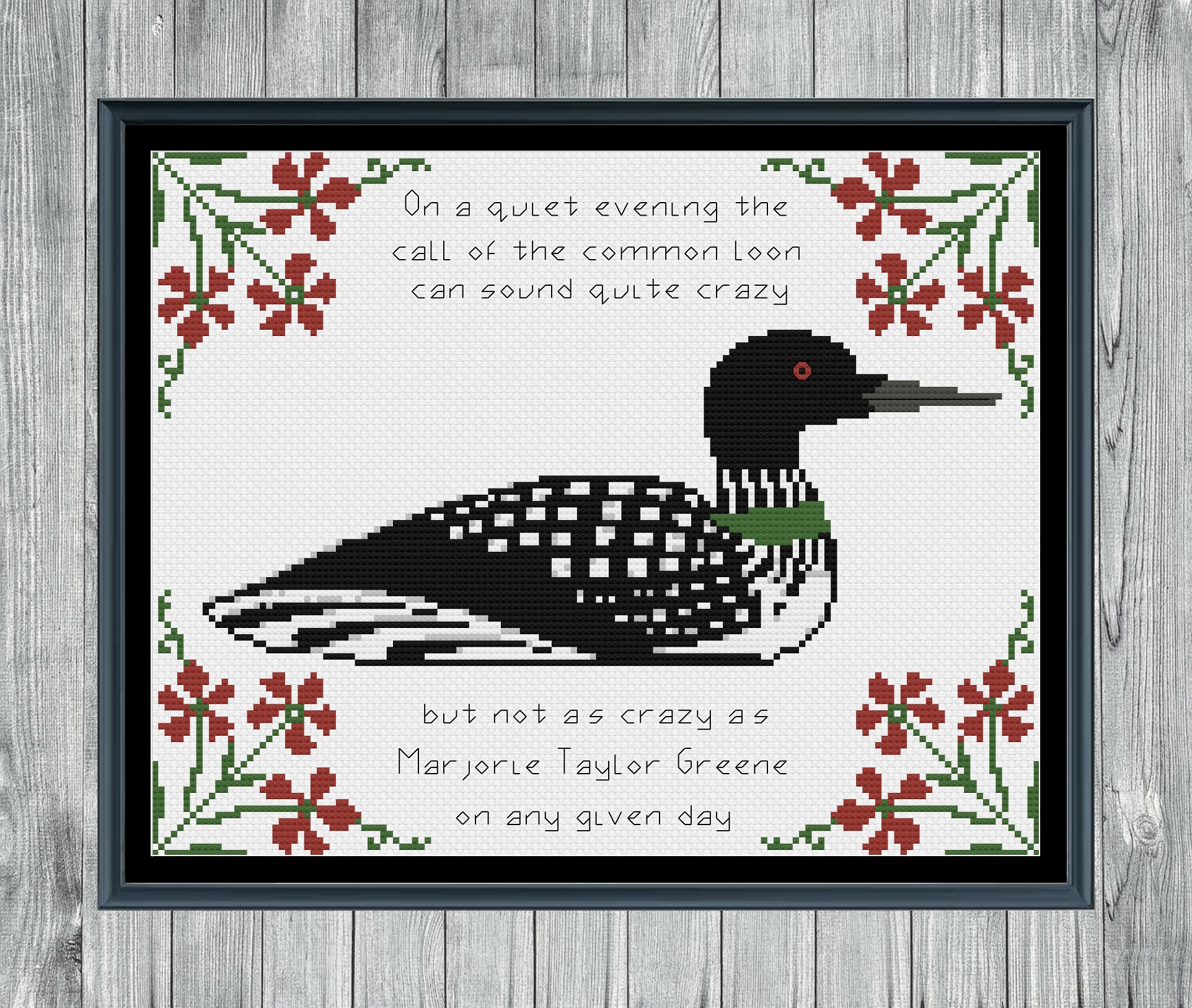 Common Loon Cross Stitch Pattern Etsy