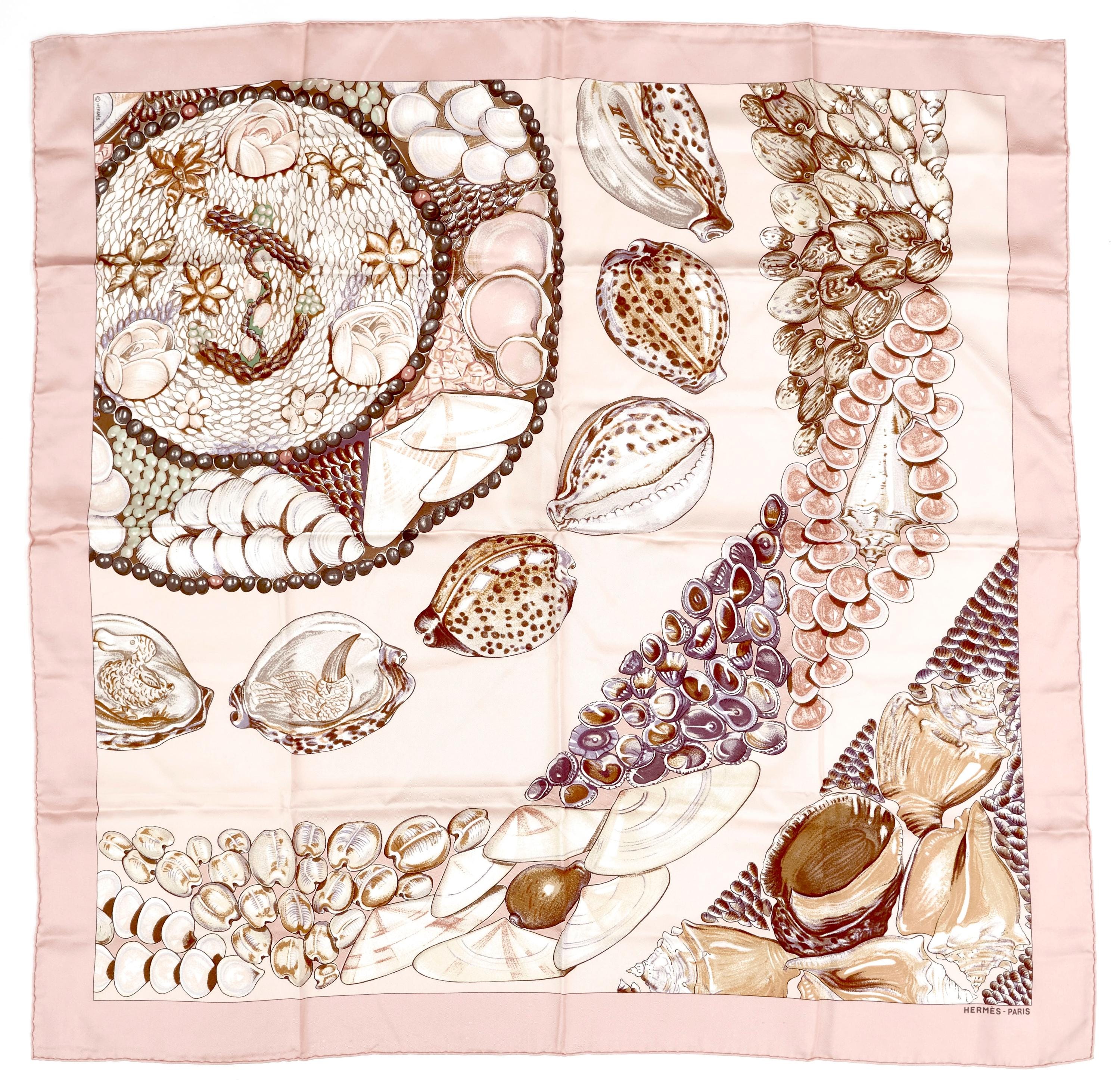 Scarf Foulard Soie Femme Luxe HermÃ¨s Foulard Hermes 90 « Rocaille