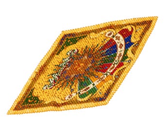 エルメス シルクスカーフ カレ90 「Au Son du Tam Tam」 レッド シルク