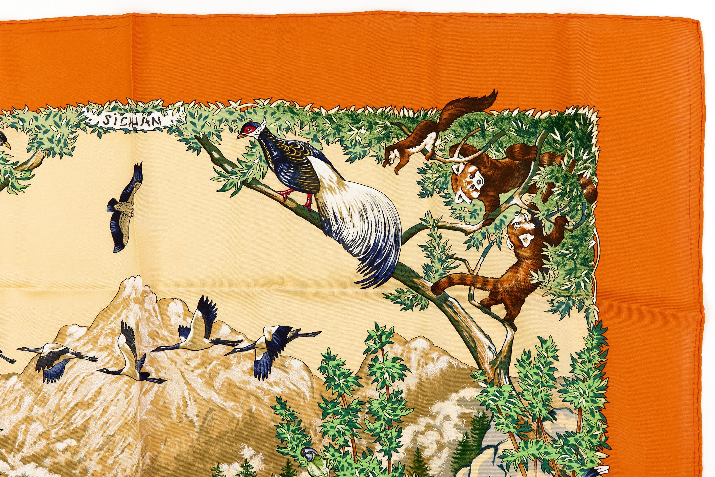 Hermes Silk Scarf Carre 90 
