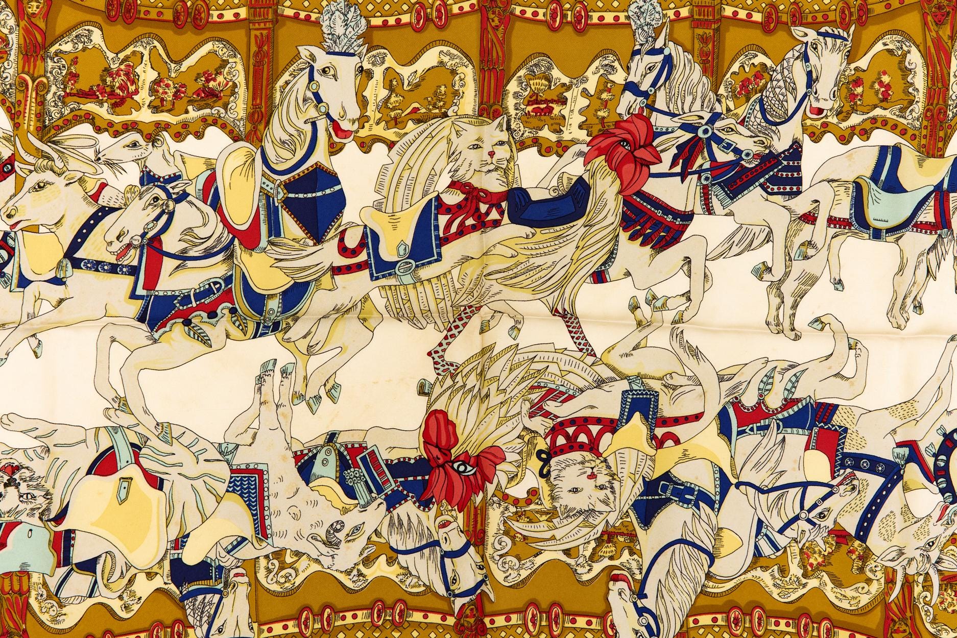 Hermes Silk Scarf Carre 90 