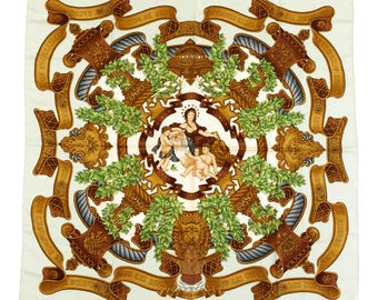 Hermes Silk Scarf Carre 90 Pleats 