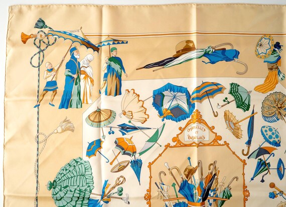 HERMES カレ90 OMBRELLES ET PARAPLUIES シルク