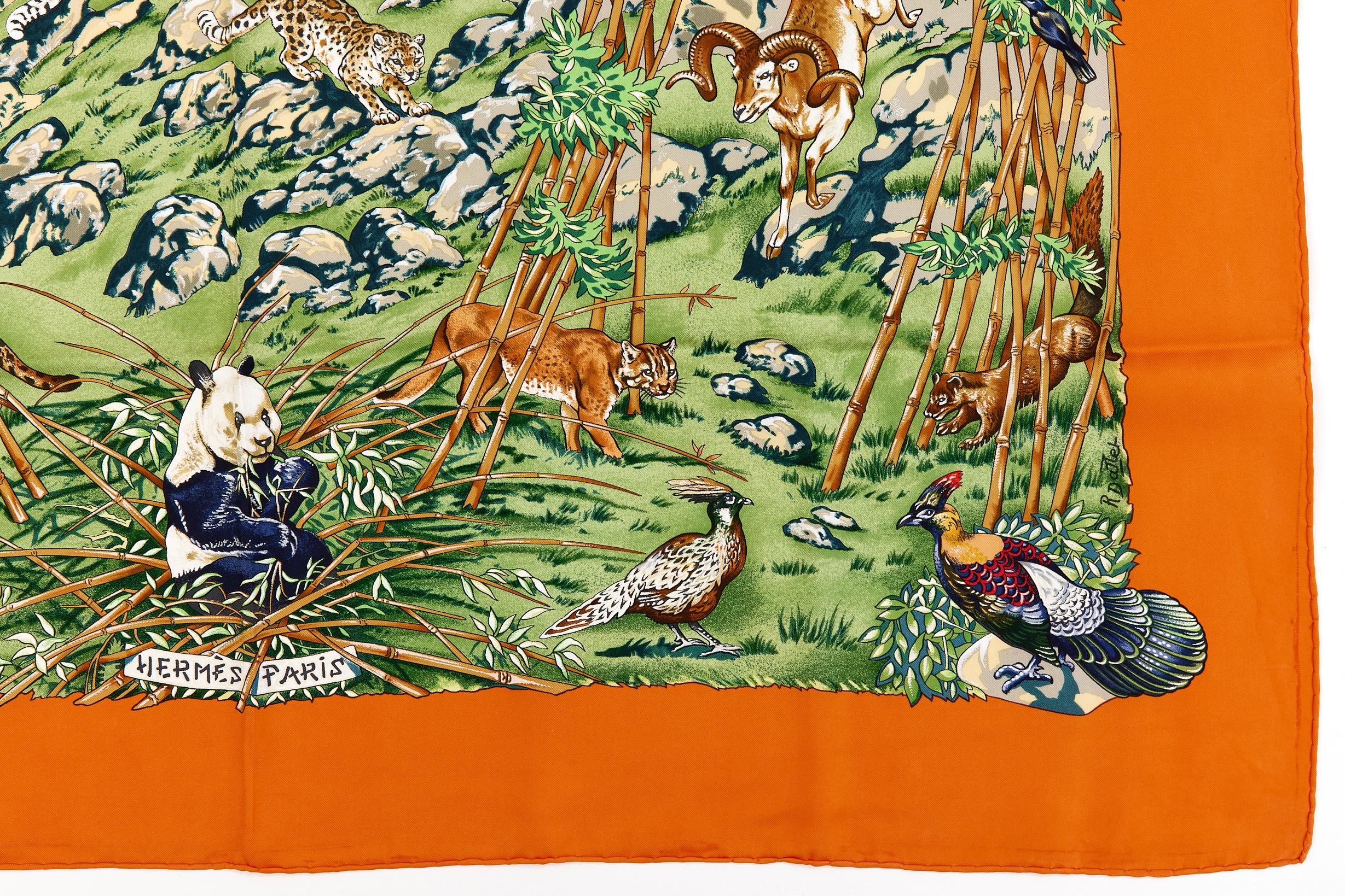 HERMES PARIS SICHUAN シルク スカーフ Hermes Silk Scarf Carre 90 