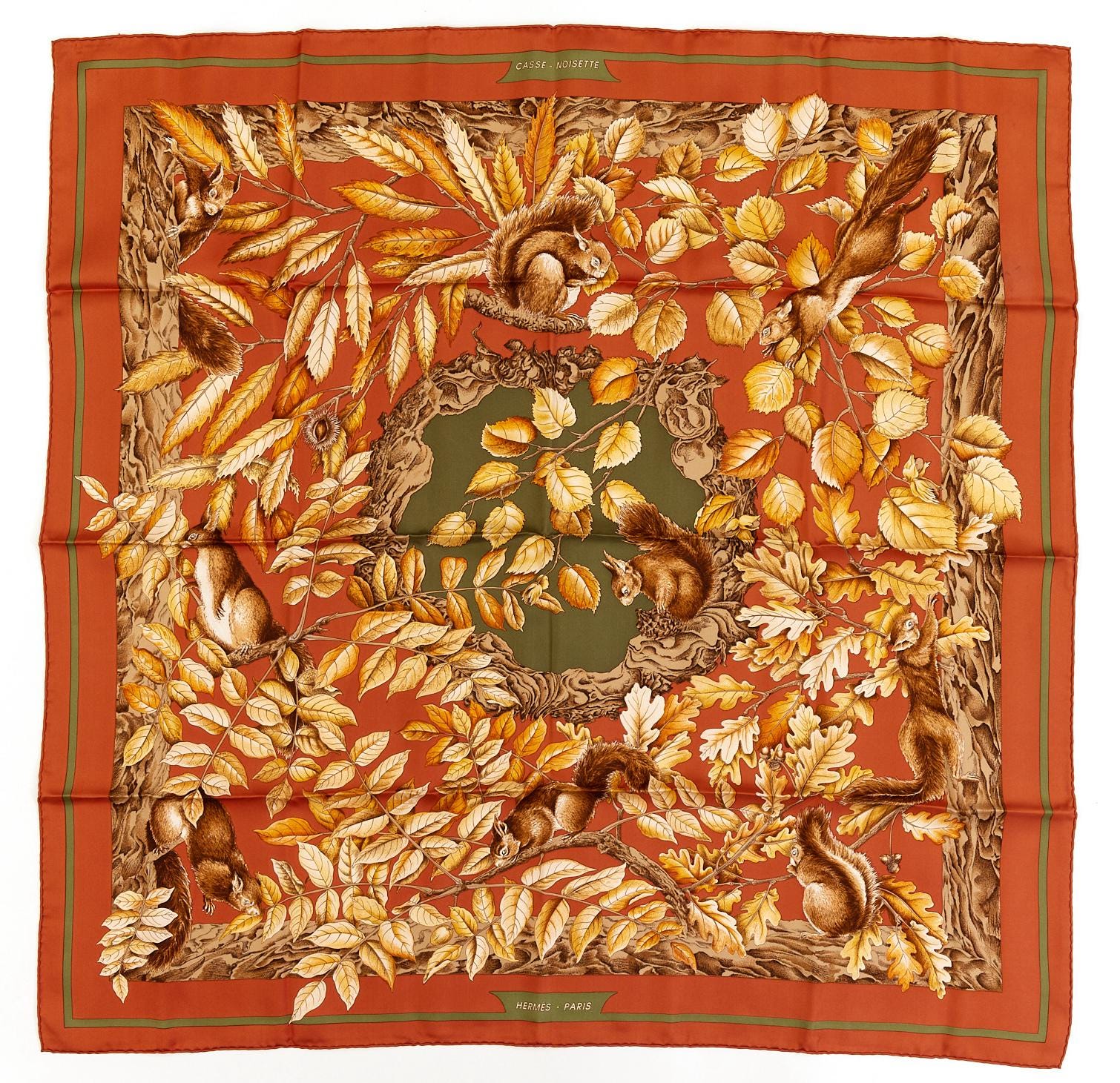エルメス HERMES スカーフ カレ９０　CASSE NOISETTE Hermes Scarf Carre 90 