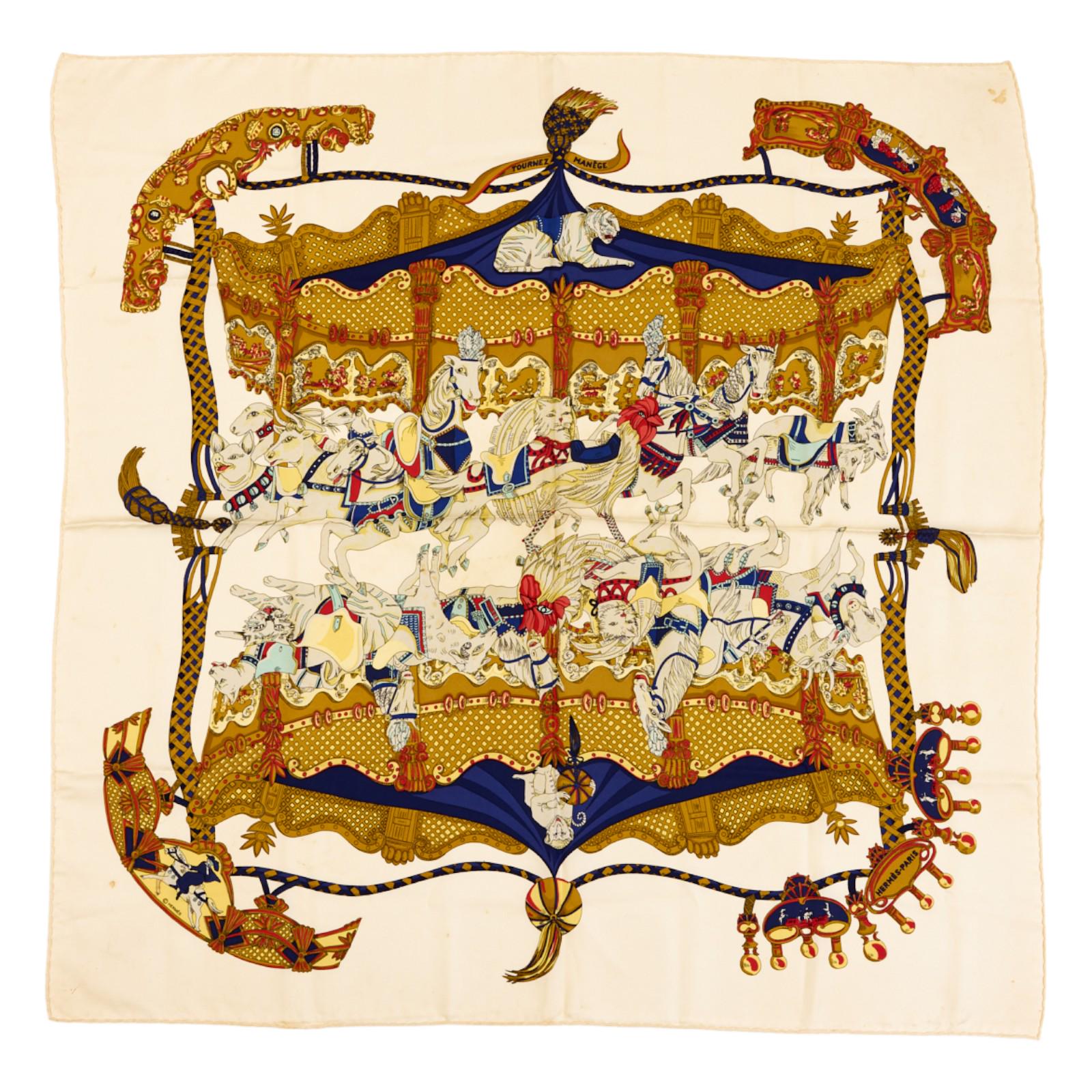 Hermes Silk Scarf Carre 90 