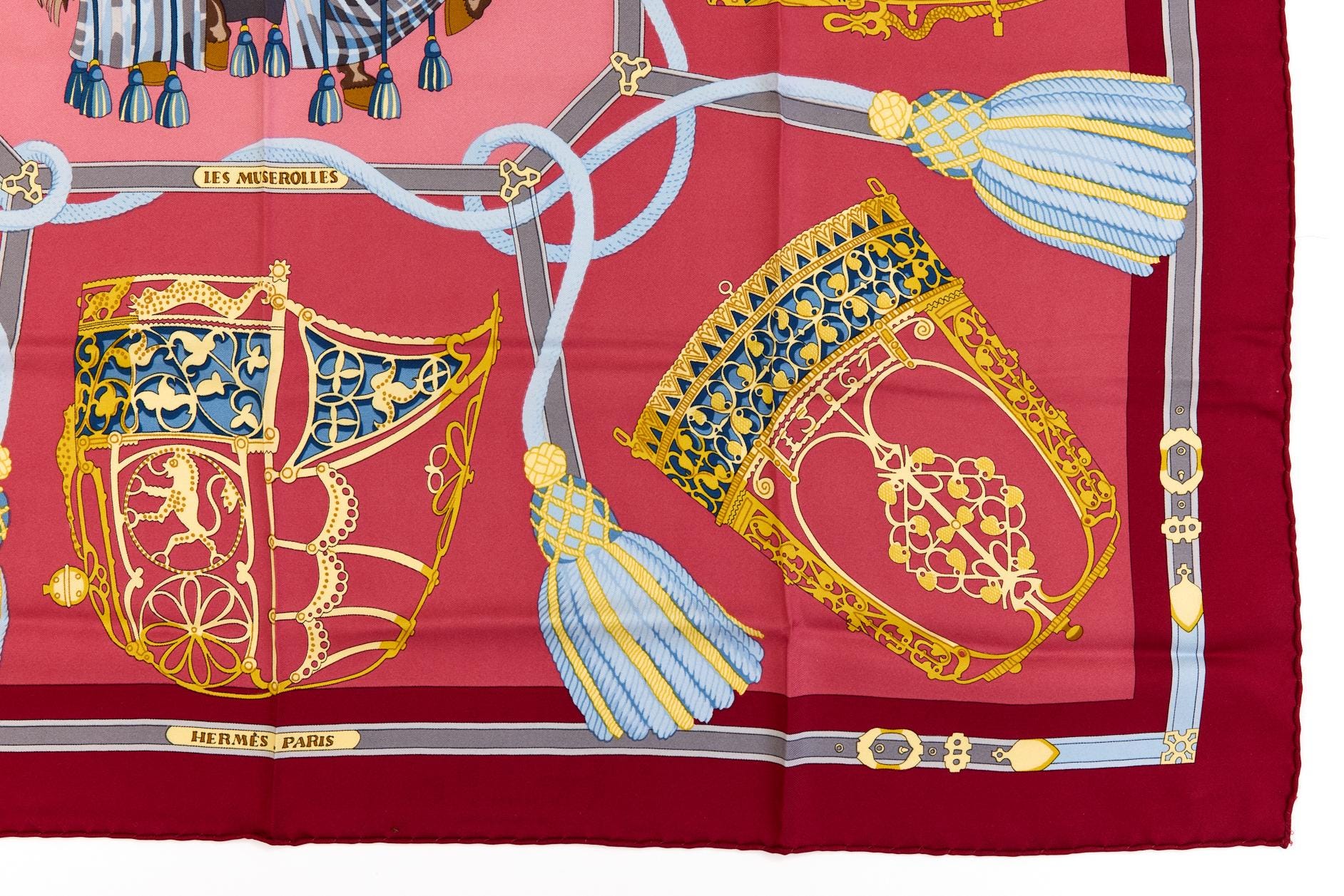 HERMÈS シルク スカーフ カレ90 LES MUSEROLLES Hermes Silk Scarf Carre 90 