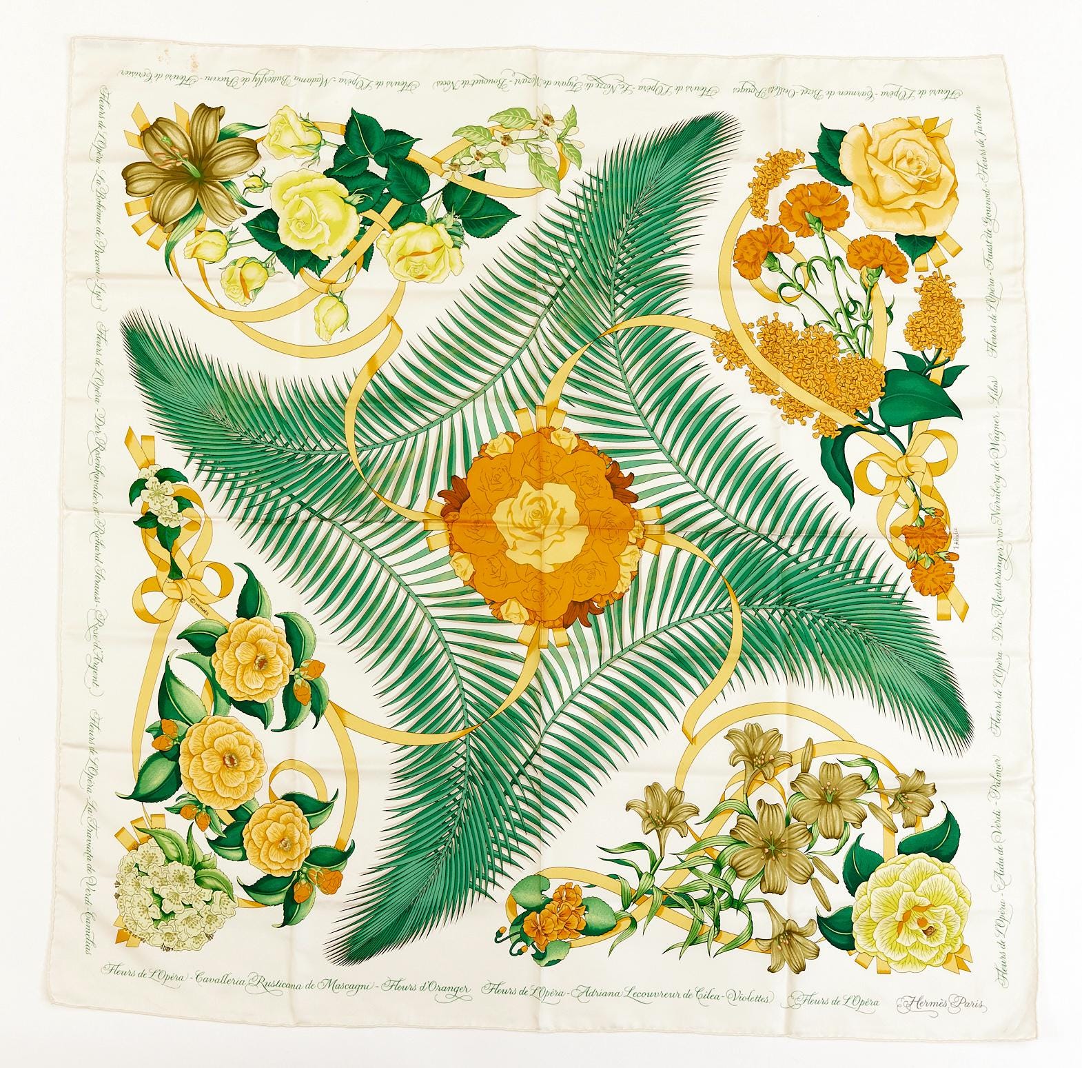 Hermes エルメス　カレ　オペラの花 Hermes エルメス カレ オペラの花 【公式通販】