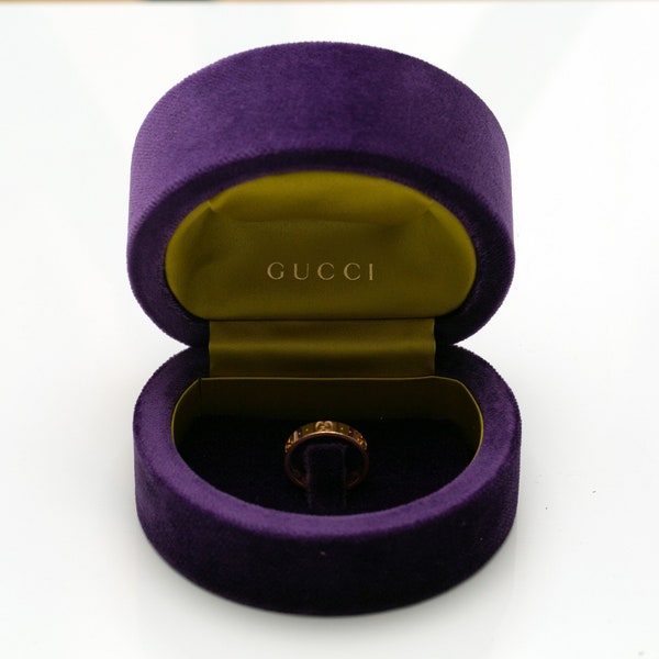 Gucci Icon Ring Yellow Gold 750 with Box