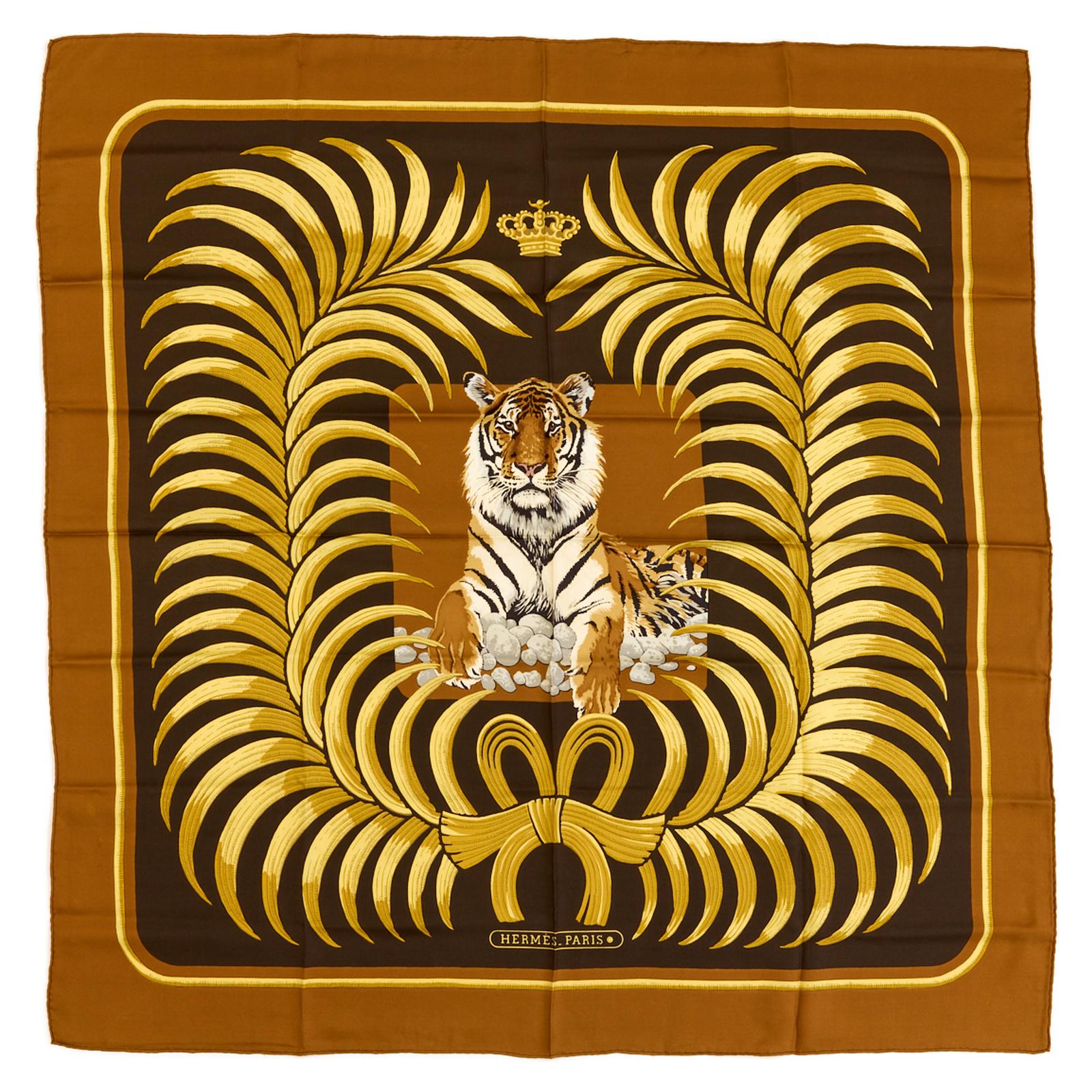 Hermes Tiger Scarf - Etsy