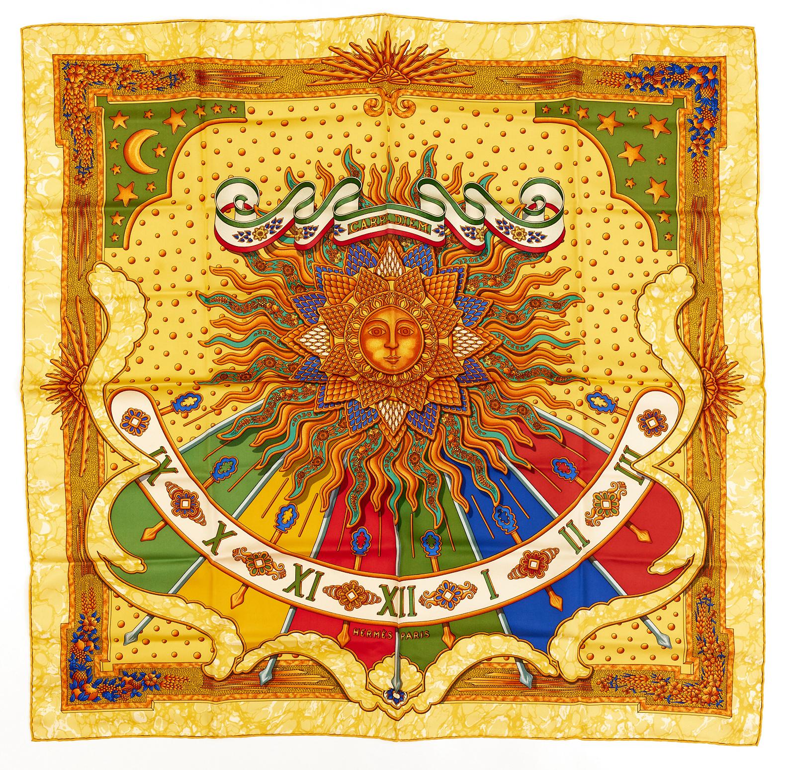 Hermes Silk Scarf Carre 90 