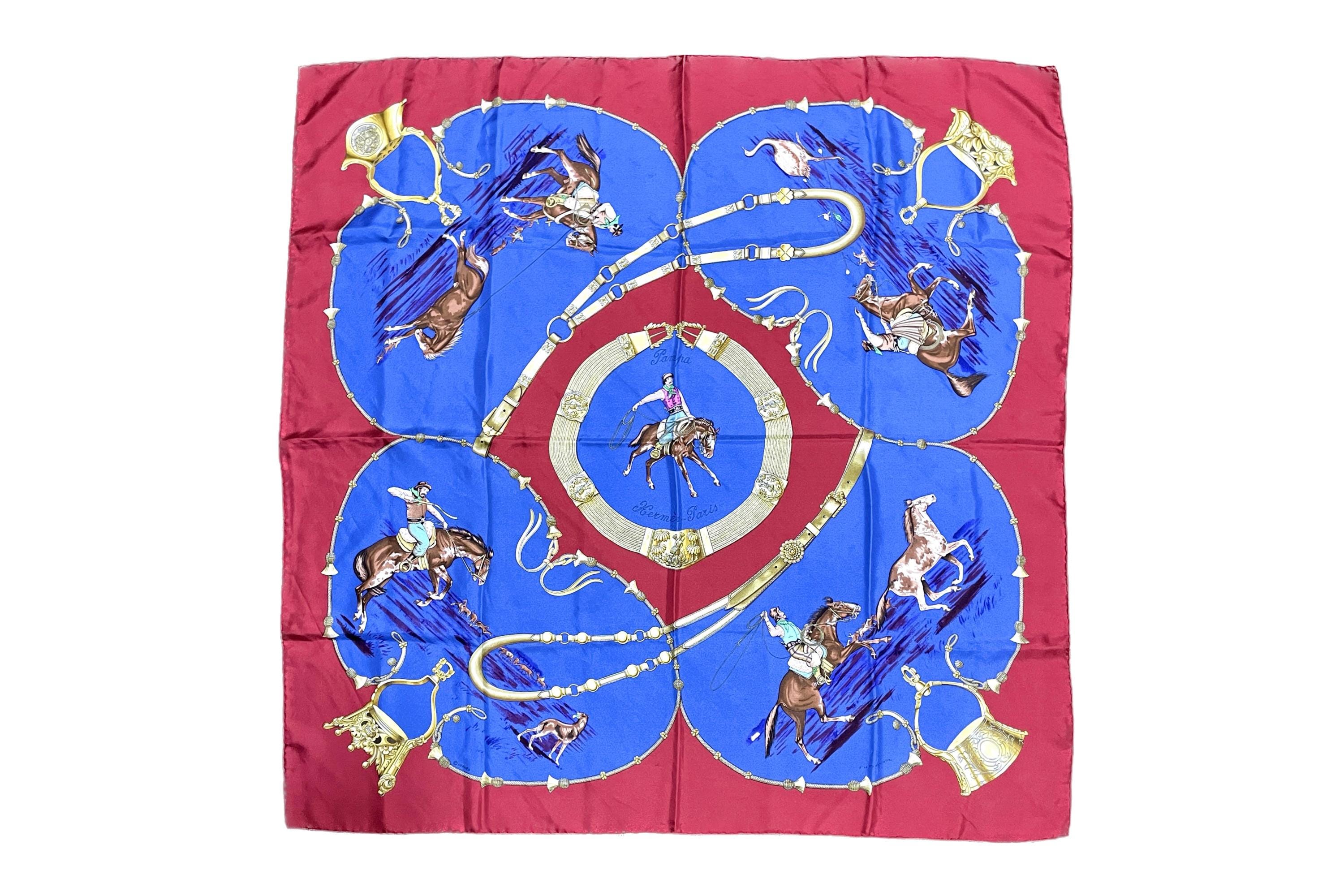 エルメス　カレ90 「パンパ」 美品】HERMES エルメス カレ90 シルク スカーフ Pampa パンパ 大