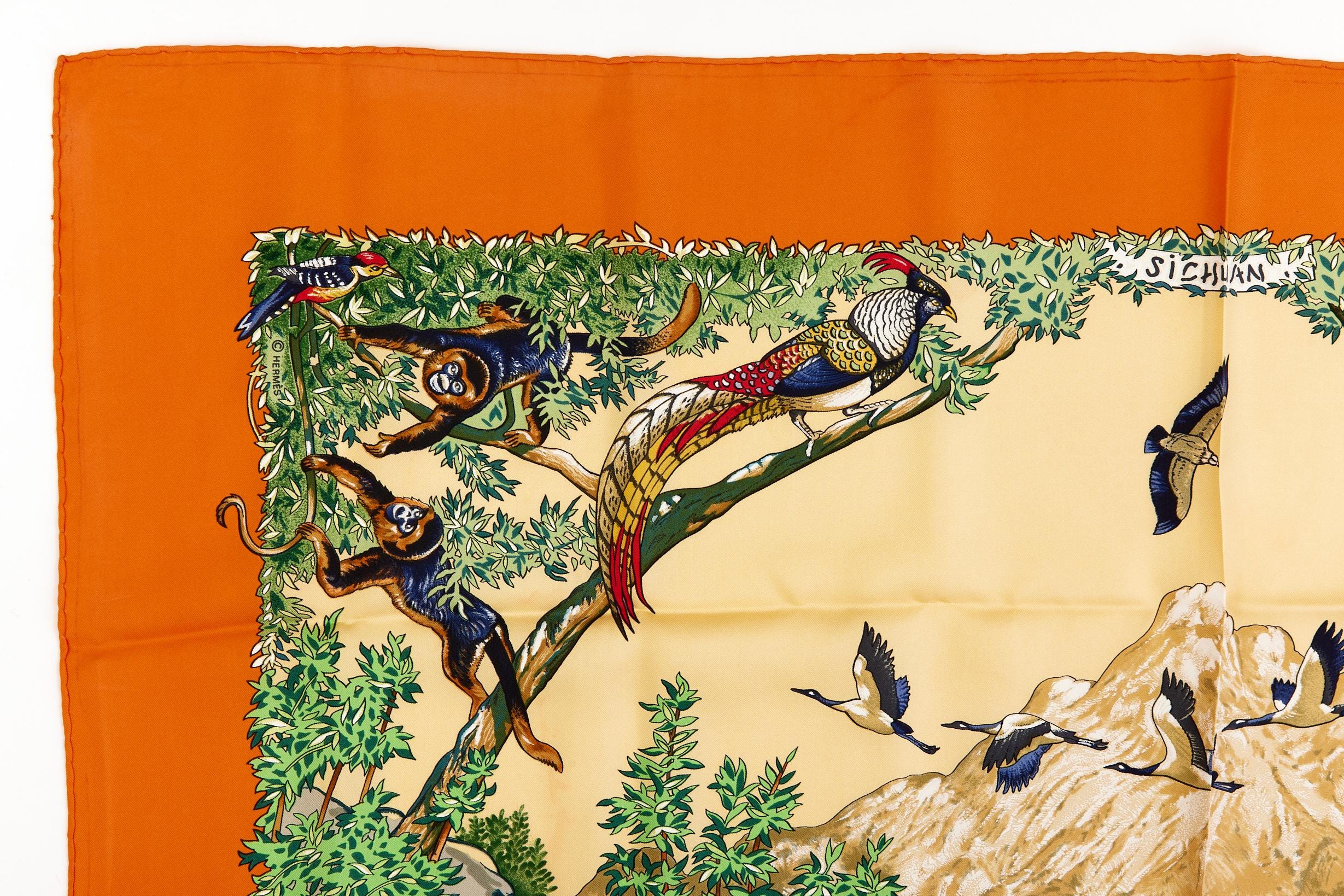 Hermes Silk Scarf Carre 90 