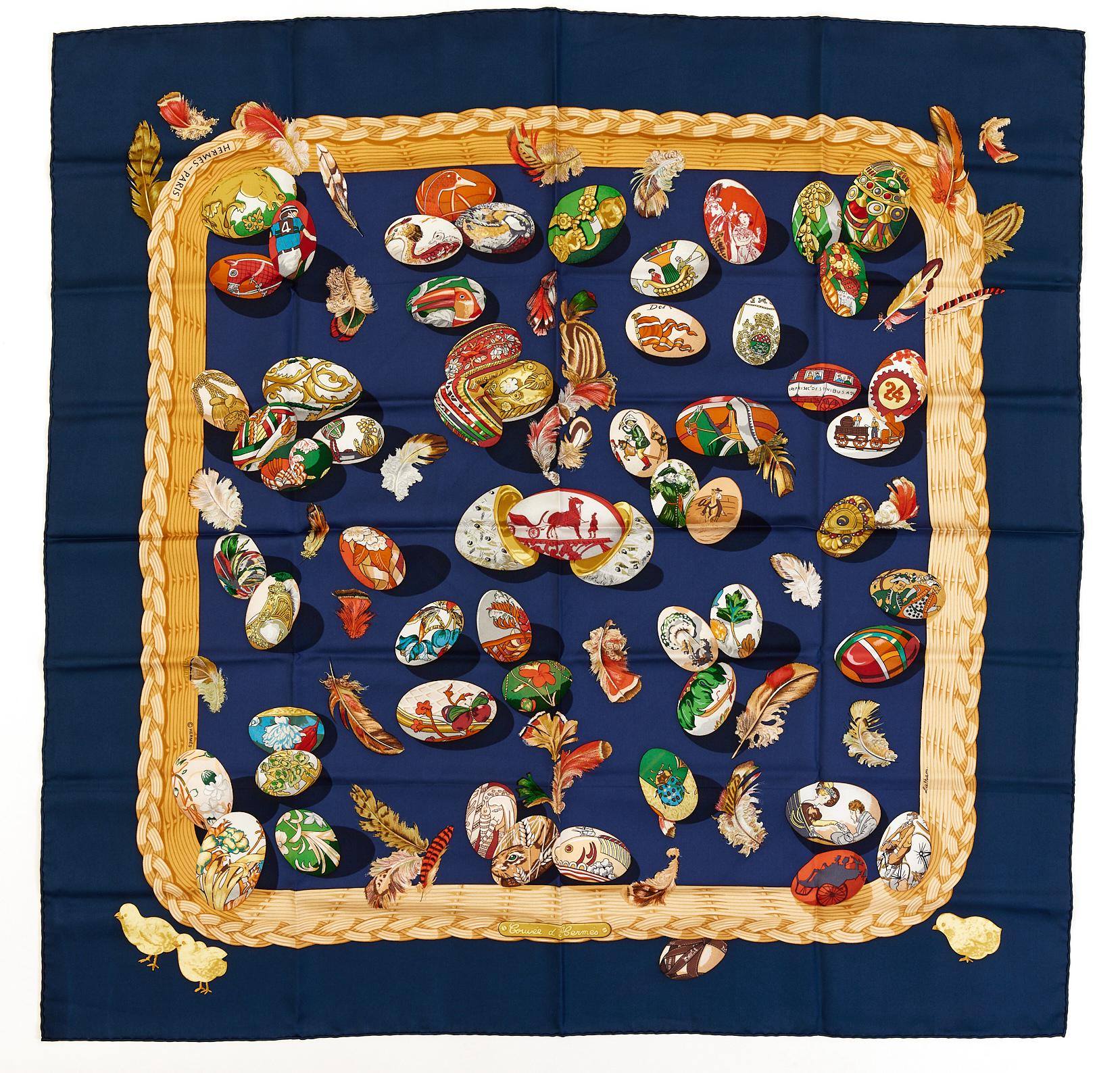 Hermes Silk Scarf Carre 90 