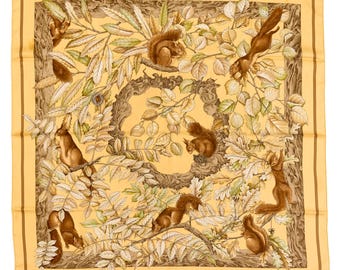 Hermes Silk Scarf Carre 90 