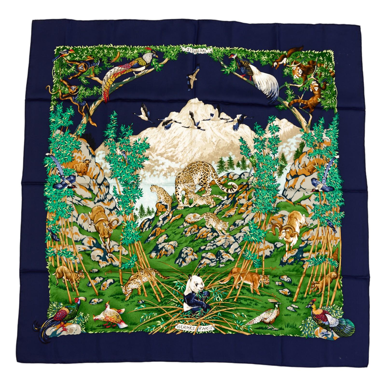 Hermes Silk Scarf Carre 90 