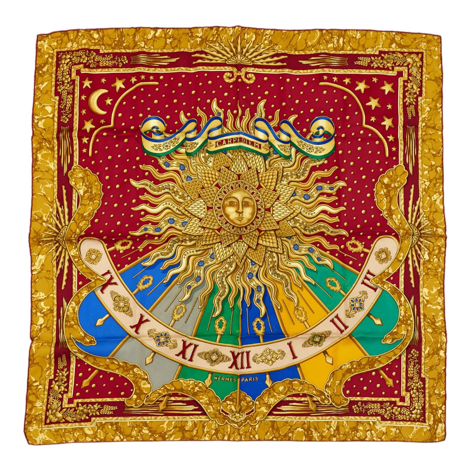 HERMES CARPE DIEM スカーフ　激レア Hermès Silk Carpe Diem Scarf ○ Labellov ○ Buy and Sell