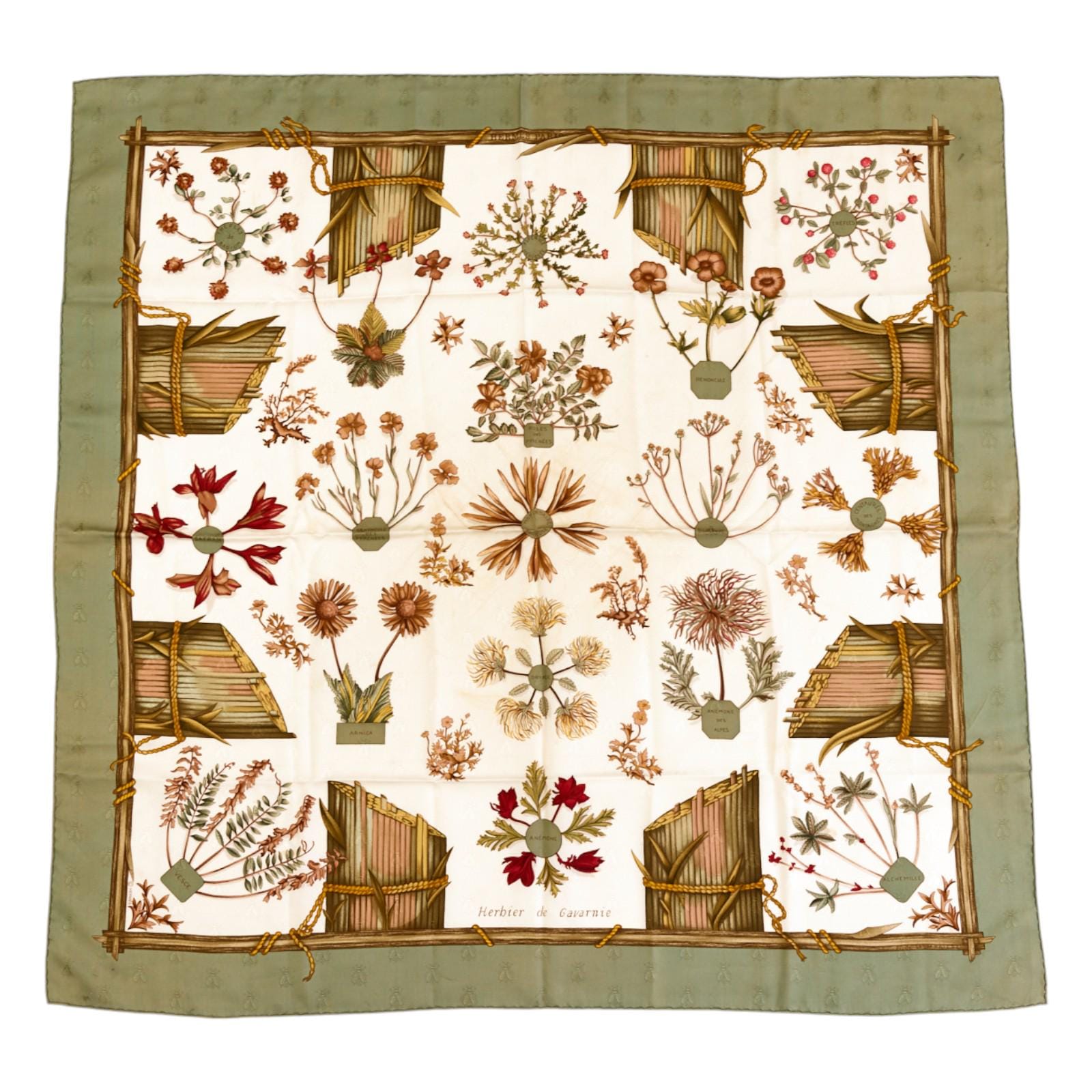 Herbier de Gavarnie シルクスカーフ Hermes Silk Scarf Carre 90 