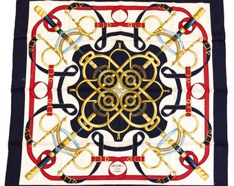 Hermes Silk Scarf Carre 90 Pleats 
