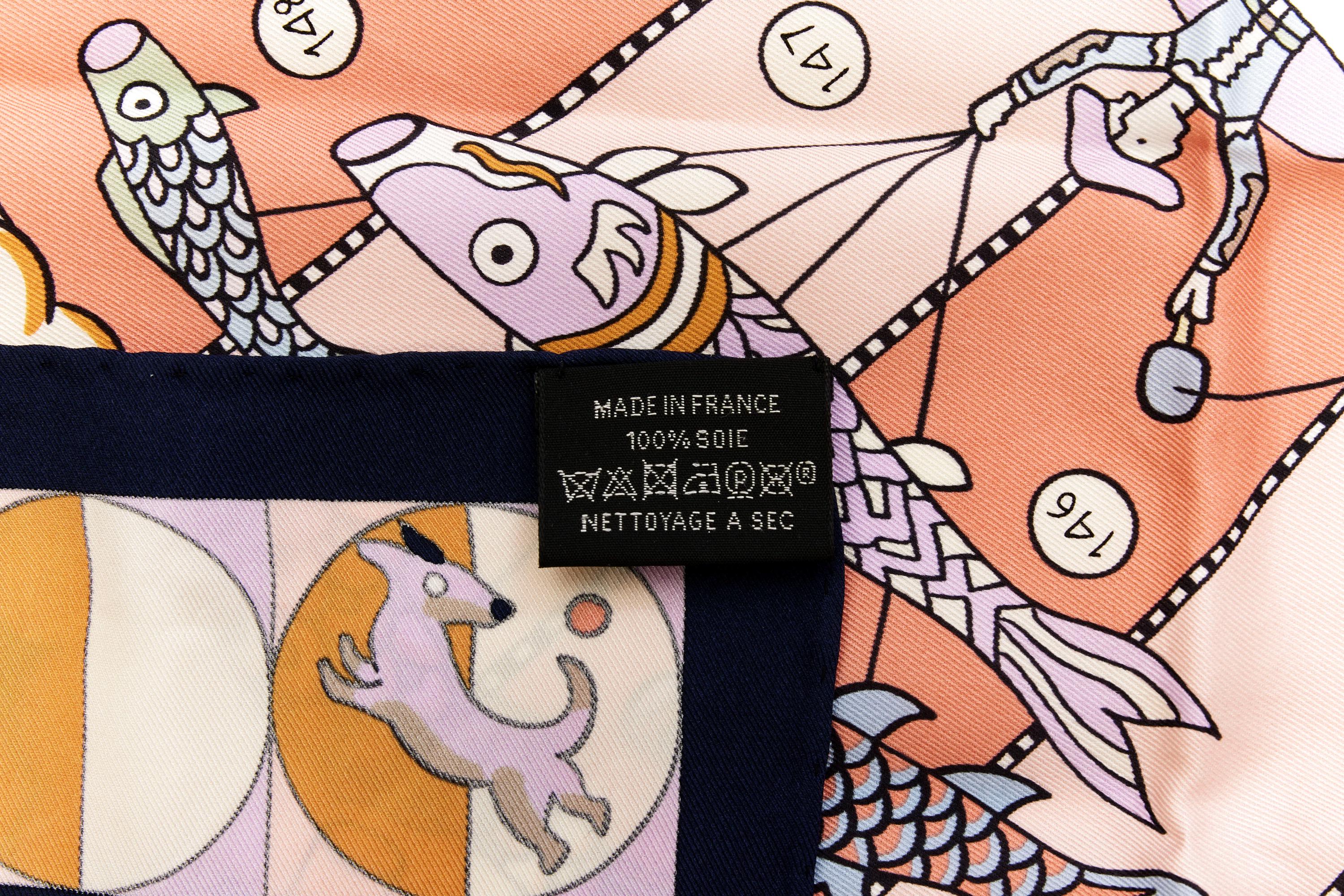 Hermes Carre 70 Scarf Jan Bajtlik Black Silk Scarf - Etsy