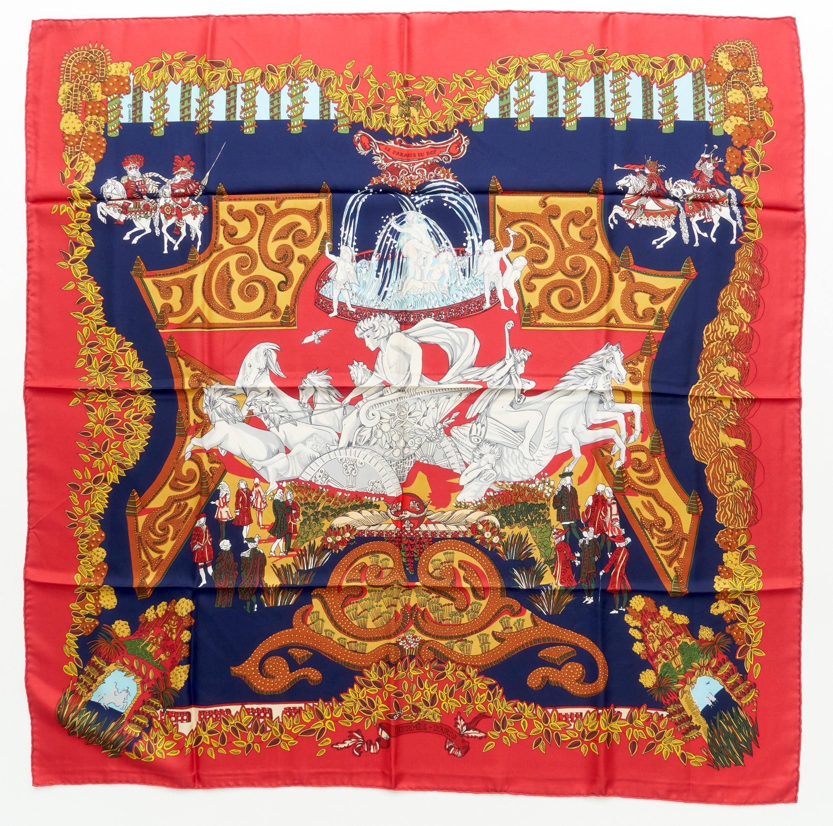 エルメス カレ90 LE PARADIS DU ROY 王の楽園 スカーフ Hermes Scarf 90