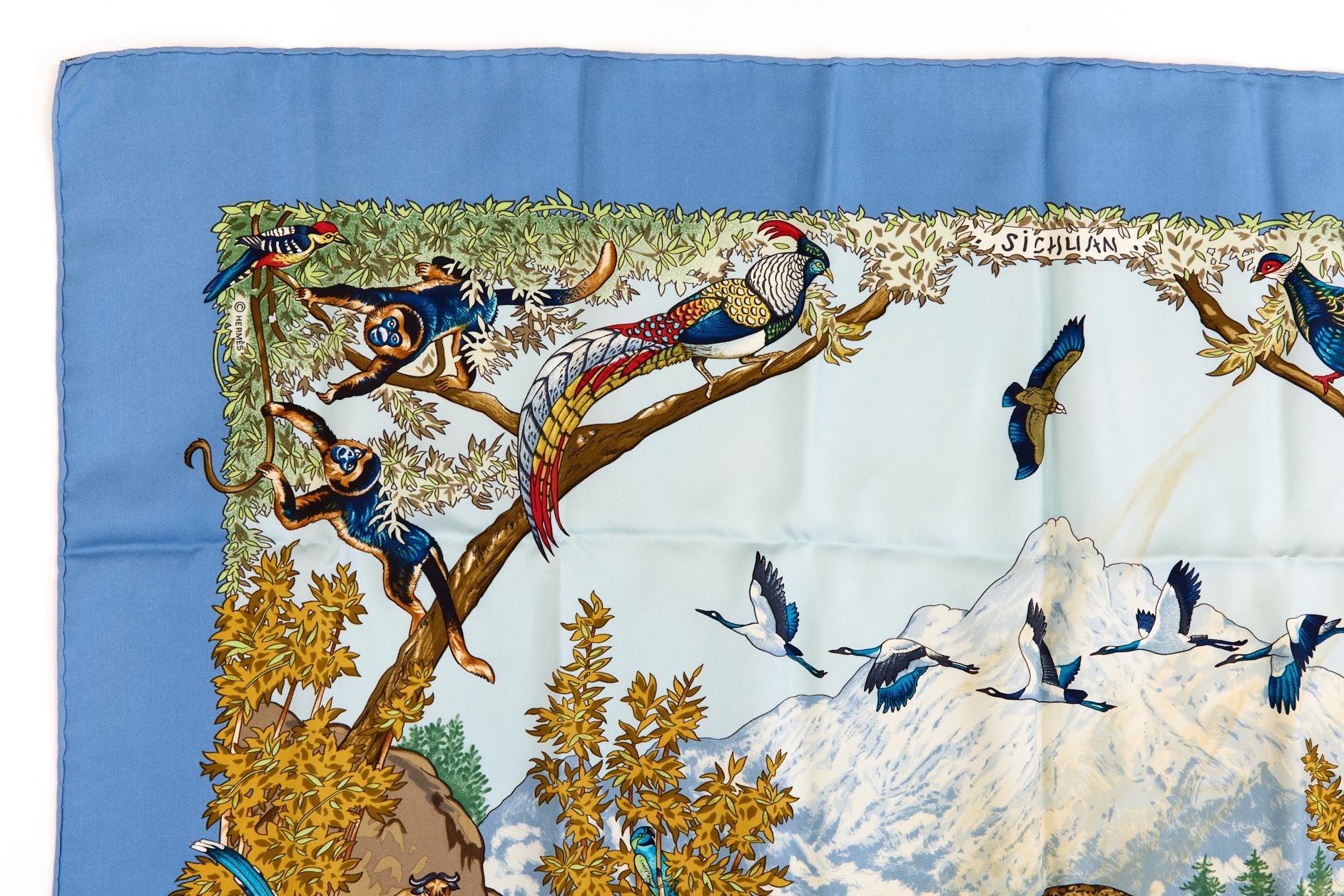 Bad! Hermes Silk Scarf Carre 90 