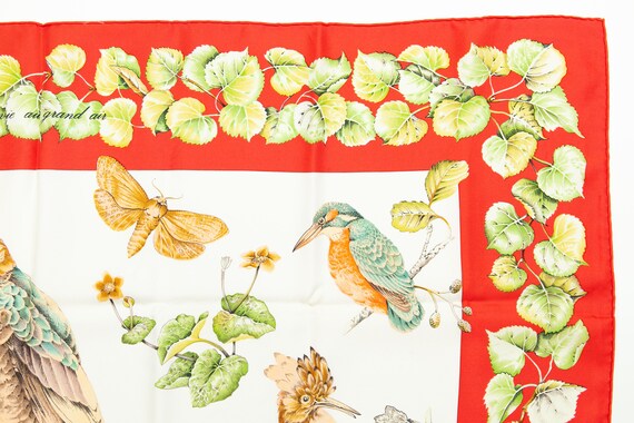 Foulard Hermès 'La Vie En Grand Air' En Soie - Imprimé Animal - Occasion