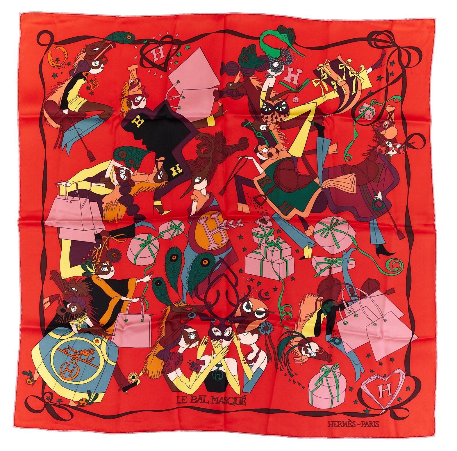 HERMES カレ70 LE BAL MASQUE スカーフ Hermes Carre 70 Scarf 