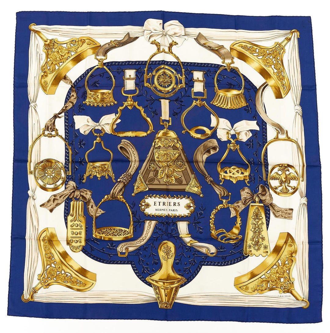 HERMES 25S SCARF 90 IN SILK 730531
