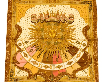 エルメス シルクスカーフ カレ90「ケニア」 ブラック シルクスカーフ