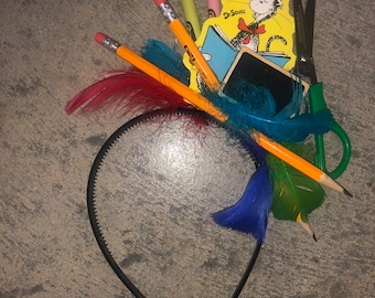 Lehrer Haarband Fascinator: Erasierbare Kreidetafel, wunderlich
