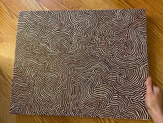 Pattern Canvas Mindtrap Brown Sharpie Designed Eclectic Canvas 