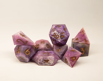Amethyst Würfel Set