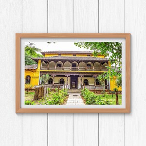 Wooden colonial architecture in India I India Print Collection I Travel photography I Boho Wall Art I Travel poster I Home Decor