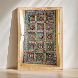 Colourful Indian design of a door I India Travel Print Collection I Travel photography I Boho Wall Art I Architecture print I ITWJ