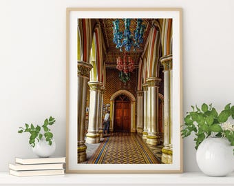 Colourful hallway with Indian interior design I India Travel Print Collection I Travel photography I Boho Wall Art I Interior design