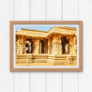 Musical Pillars of Ranga Mantapa I Digital India Photo Print for Travel Wall Art I Wanderlust travel I Home Decor I Wall art I Hampi poster
