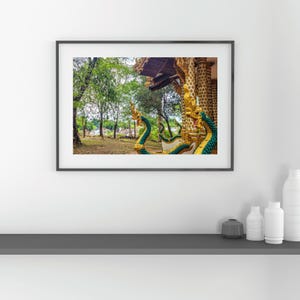 Mekong Island Temple Print: Laos Travel Photography (Digital Download)