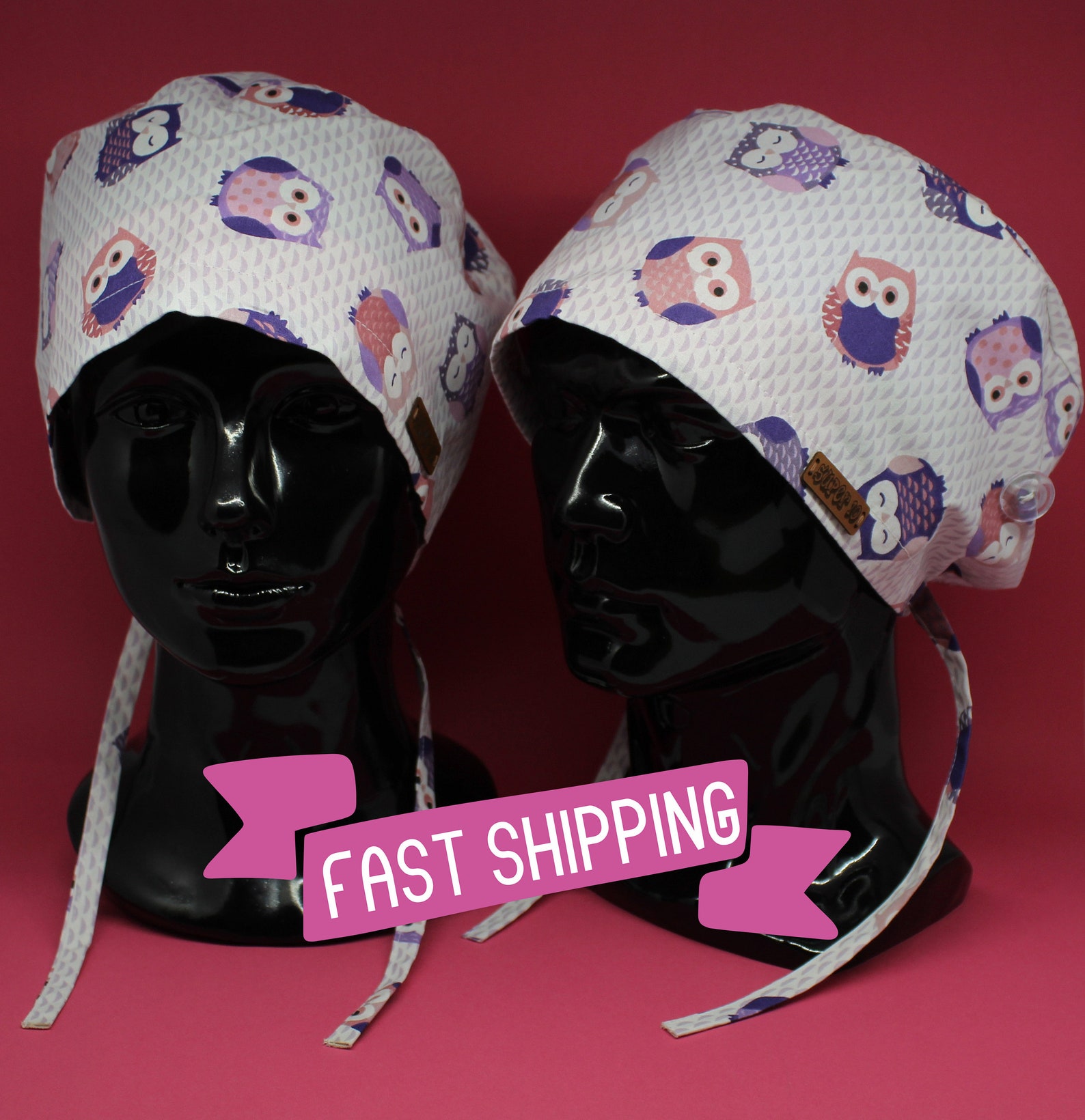 Anime Owl Scrub Hat Scrub Cap Stretchy Scrub Cap Chef Hat Etsy